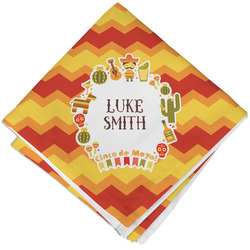 Fiesta - Cinco de Mayo Cloth Cocktail Napkin - Single w/ Name or Text