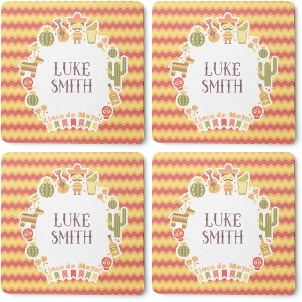 Fiesta - Cinco de Mayo Coaster Rubber Back - Apvl