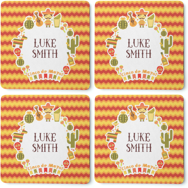 Fiesta - Cinco de Mayo Coaster Rubber Back - Apvl