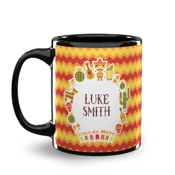 Fiesta - Cinco de Mayo Coffee Mug - 11 oz - Black