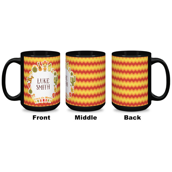 Fiesta - Cinco de Mayo Coffee Mug - 15 oz - Black APPROVAL