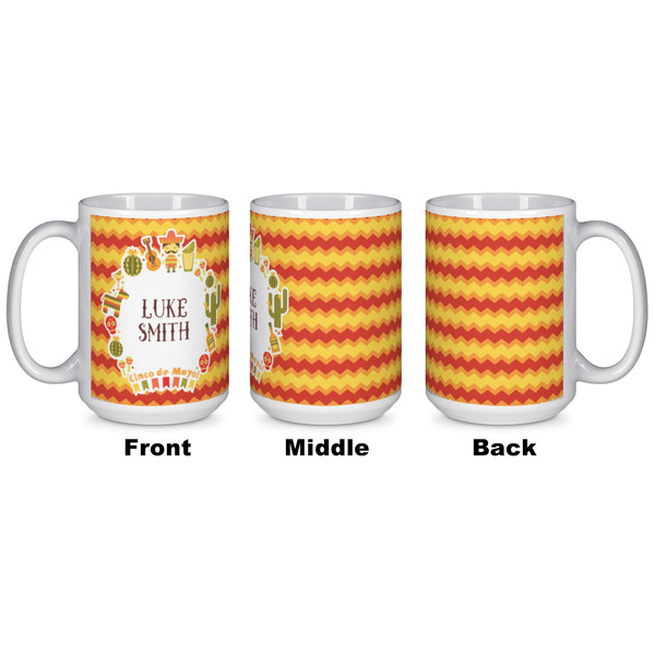 Fiesta - Cinco de Mayo Coffee Mug - 15 oz - White APPROVAL