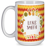Fiesta - Cinco de Mayo 15 Oz Coffee Mug - White (Personalized)