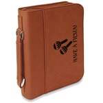 Fiesta - Cinco de Mayo Leatherette Bible Cover with Handle & Zipper - Small - Double Sided (Personalized)