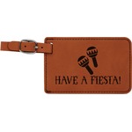 Fiesta - Cinco de Mayo Leatherette Luggage Tag (Personalized)