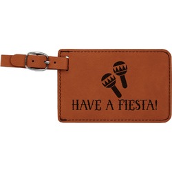 Fiesta - Cinco de Mayo Leatherette Luggage Tag (Personalized)