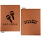 Fiesta - Cinco de Mayo Cognac Leatherette Portfolios with Notepad - Small - Double Sided- Apvl