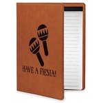 Fiesta - Cinco de Mayo Leatherette Portfolio with Notepad - Small - Double Sided (Personalized)