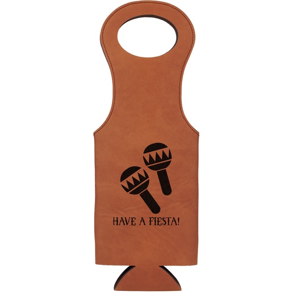 Custom Fiesta - Cinco de Mayo Leatherette Wine Tote (Personalized)