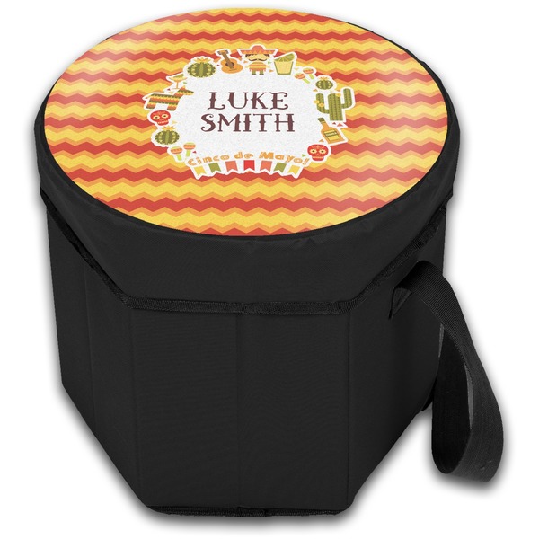 Fiesta - Cinco de Mayo Collapsible Personalized Cooler & Seat (Closed)