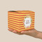 Fiesta - Cinco de Mayo Cube Favor Gift Box - On Hand - Scale View