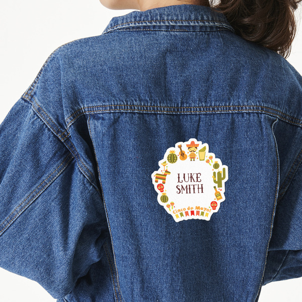 Custom Fiesta - Cinco de Mayo Twill Iron On Patch - Custom Shape - X-Large (Personalized)