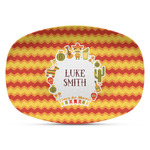Fiesta - Cinco de Mayo Plastic Platter - Microwave & Oven Safe Composite Polymer (Personalized)