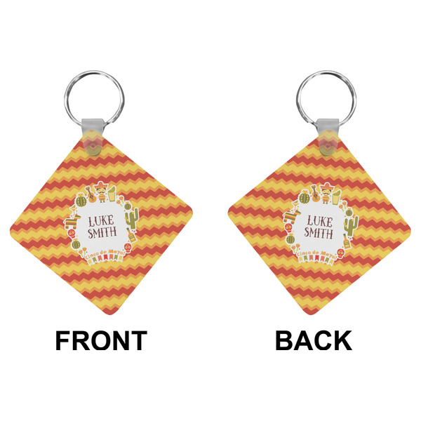 Fiesta - Cinco de Mayo Diamond Keychain (Front + Back)