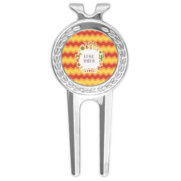 Custom Fiesta - Cinco de Mayo Golf Divot Tool & Ball Marker (Personalized)
