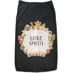 Fiesta - Cinco de Mayo Black Pet Shirt (Personalized)