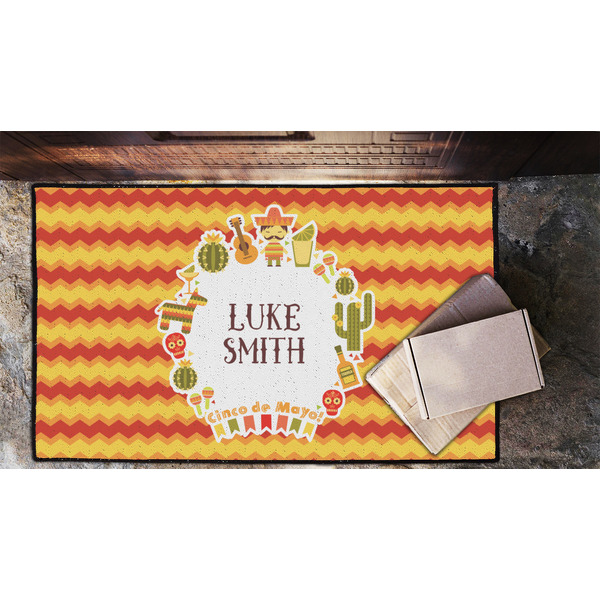 Fiesta - Cinco de Mayo Door Mat - LIFESTYLE (Lrg)