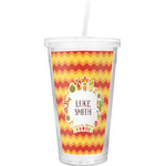 Fiesta - Cinco de Mayo Double Wall Tumbler with Straw (Personalized)