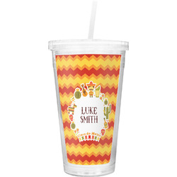Fiesta - Cinco de Mayo Double Wall Tumbler with Straw (Personalized)