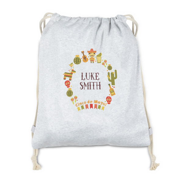 Custom Fiesta - Cinco de Mayo Drawstring Backpack - Sweatshirt Fleece - Double Sided (Personalized)