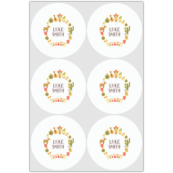 Fiesta - Cinco de Mayo Drink Topper - Large - Set of 6