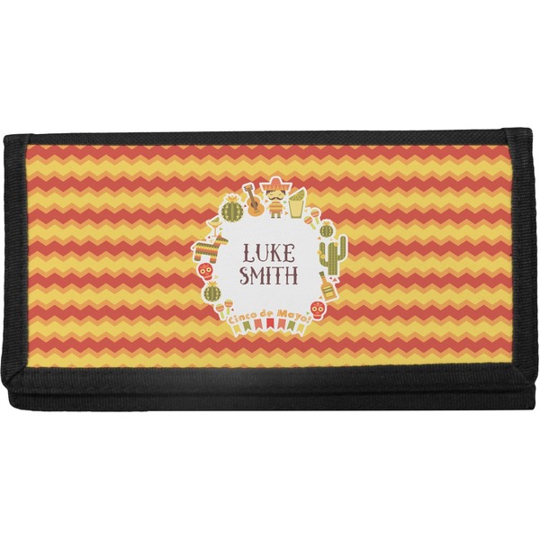 Custom Fiesta - Cinco de Mayo Canvas Checkbook Cover (Personalized)