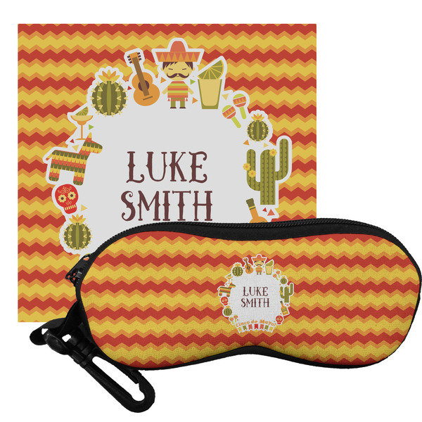Custom Fiesta - Cinco de Mayo Eyeglass Case & Cloth (Personalized)
