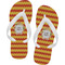 Fiesta - Cinco de Mayo Flip Flops - Small (Personalized)