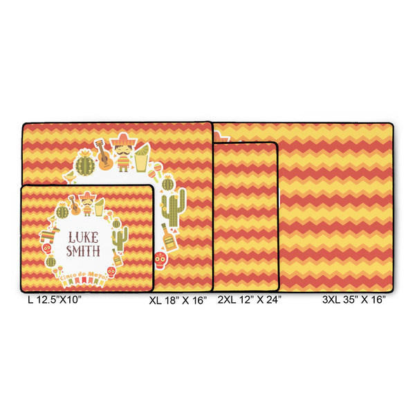 Fiesta - Cinco de Mayo Gaming Mats - SIZE CHART