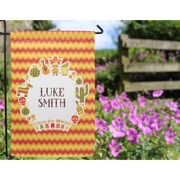 Fiesta - Cinco de Mayo Garden Flag - Outside In Flowers