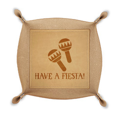 Fiesta - Cinco de Mayo Genuine Leather Dice Tray (Personalized)