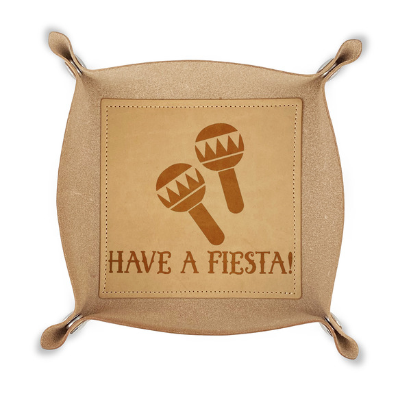 Custom Fiesta - Cinco de Mayo Genuine Leather Valet Tray (Personalized)