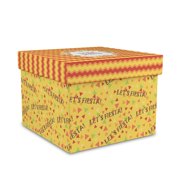 Custom Fiesta - Cinco de Mayo Gift Box with Lid - Canvas Wrapped - Medium (Personalized)