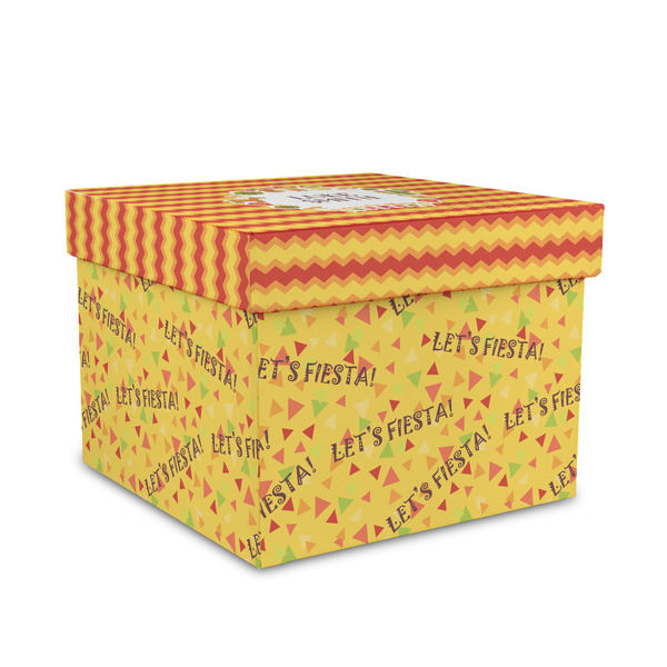 Custom Fiesta - Cinco de Mayo Gift Box with Lid - Canvas Wrapped - Medium (Personalized)