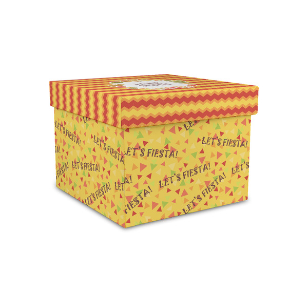 Custom Fiesta - Cinco de Mayo Gift Box with Lid - Canvas Wrapped - Small (Personalized)