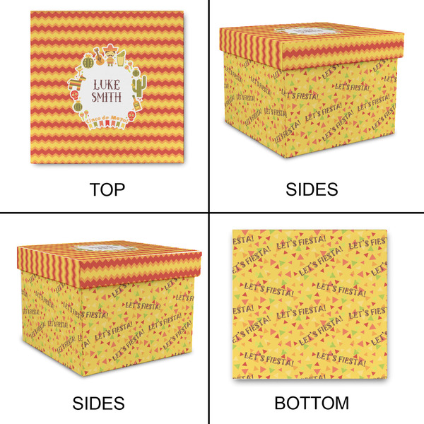 Fiesta - Cinco de Mayo Gift Boxes with Lid - Canvas Wrapped - X-Large - Approval