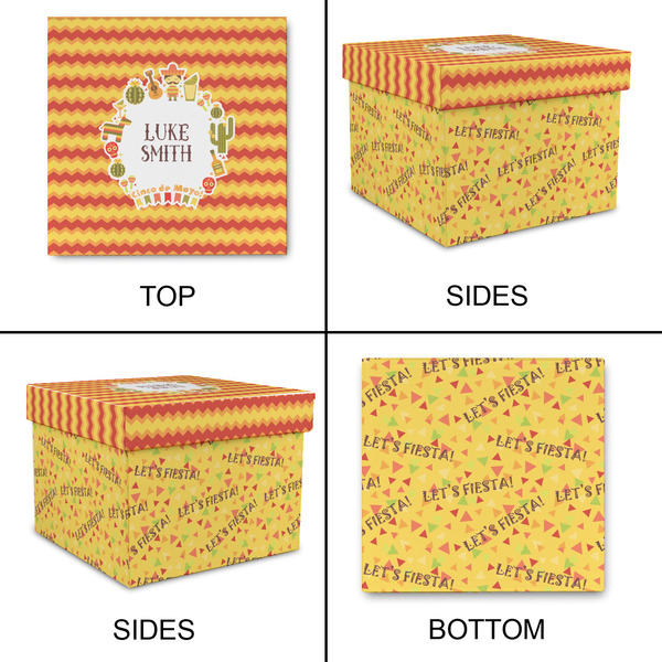Fiesta - Cinco de Mayo Gift Boxes with Lid - Canvas Wrapped - XX-Large - Approval