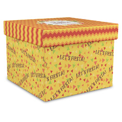Fiesta - Cinco de Mayo Gift Box with Lid - Canvas Wrapped - XX-Large (Personalized)