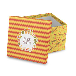 Fiesta - Cinco de Mayo Gift Box with Lid - Canvas Wrapped (Personalized)