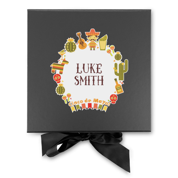 Fiesta - Cinco de Mayo Gift Boxes with Magnetic Lid - Black - Approval