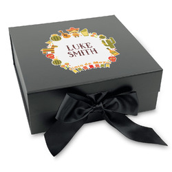 Fiesta - Cinco de Mayo Gift Box with Magnetic Lid - Black (Personalized)
