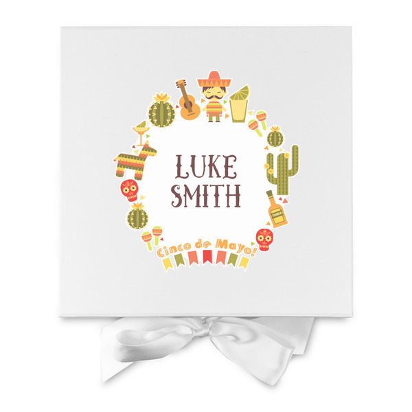 Fiesta - Cinco de Mayo Gift Boxes with Magnetic Lid - White - Approval