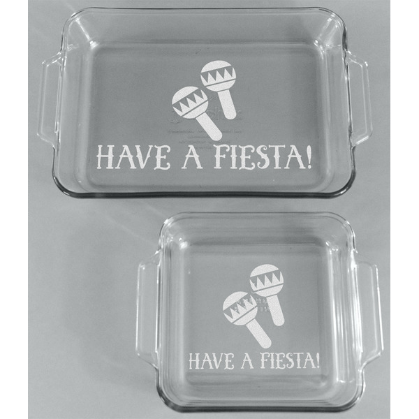 Fiesta - Cinco de Mayo Glass Baking Dish Set - FRONT