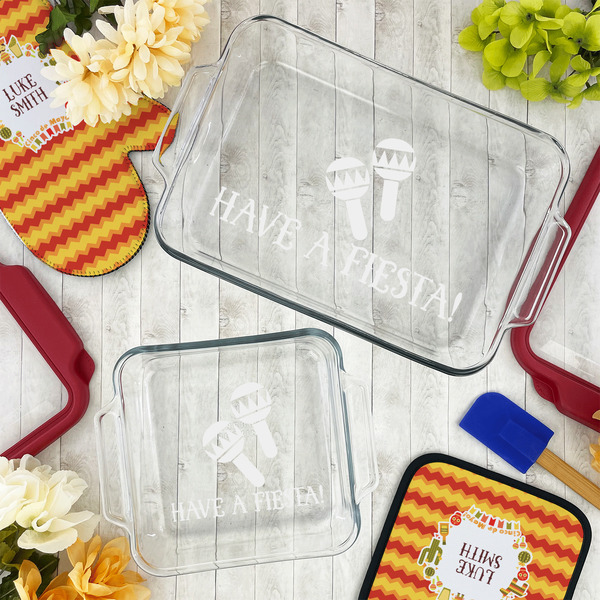 Fiesta - Cinco de Mayo Glass Baking Dish Set - LIFESTYLE