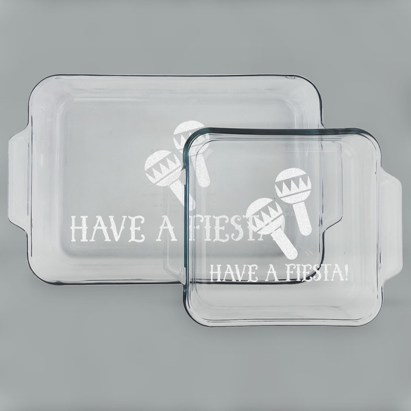 Fiesta - Cinco de Mayo Glass Baking Dish Set - MAIN (set)