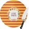 Fiesta - Cinco de Mayo Round Glass Cutting Board - Medium (Personalized)