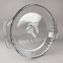 Fiesta - Cinco de Mayo Glass Pie Dish - 9.5in Round (Personalized)