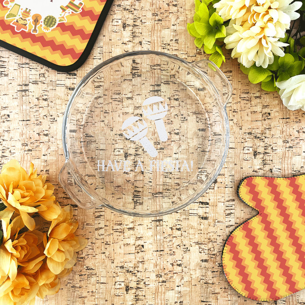 Fiesta - Cinco de Mayo Glass Pie Dish - LIFESTYLE