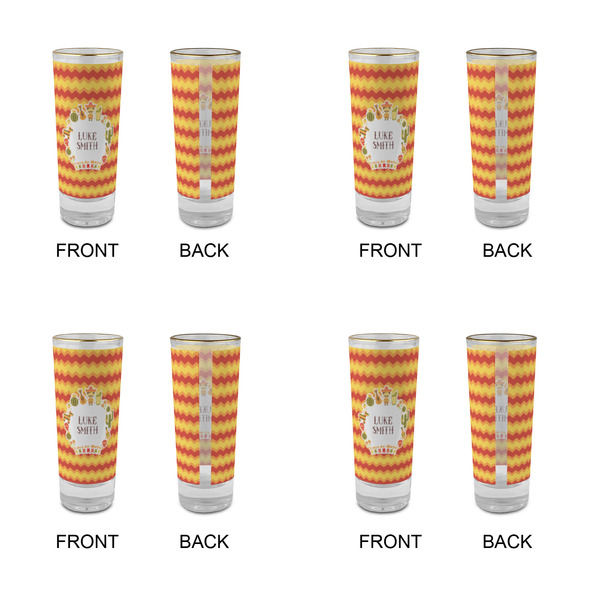 Fiesta - Cinco de Mayo Glass Shot Glass - 2 oz - Set of 4 - APPROVAL