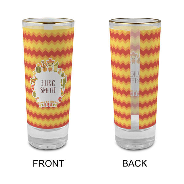 Fiesta - Cinco de Mayo Glass Shot Glass - 2 oz - Single - APPROVAL